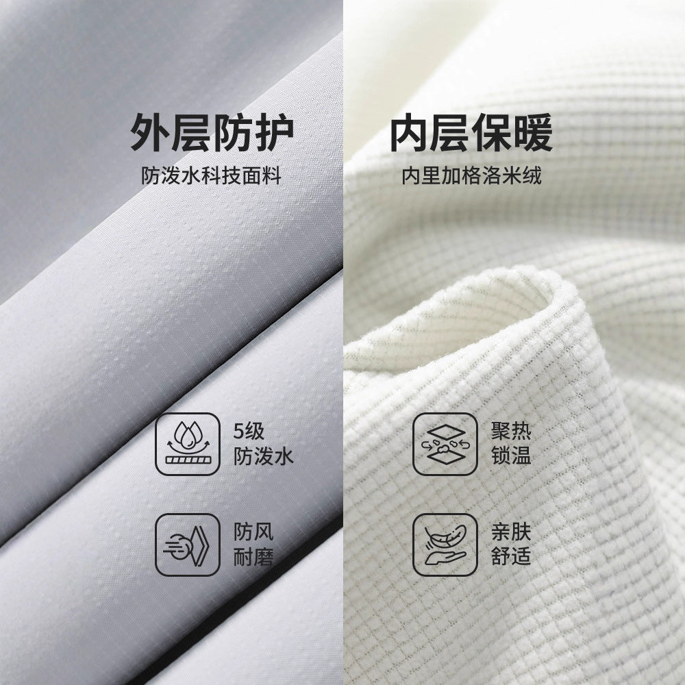 IZEXX tide brand outdoor mountaineering three-proof water-splashing quick-drying sports fleece charge pants men's and women's functional wind overalls