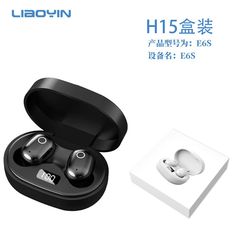 J15 new women's earphones Bluetooth wireless mini cute girls high value does not hurt the ears comfortable high sound quality E6S