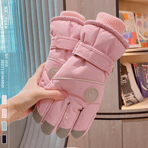 Winter Warm Gloves Thickened Warm Unisex Outdoor Waterproof Riding Ski Riding Touch Screen Windproof Gloves
