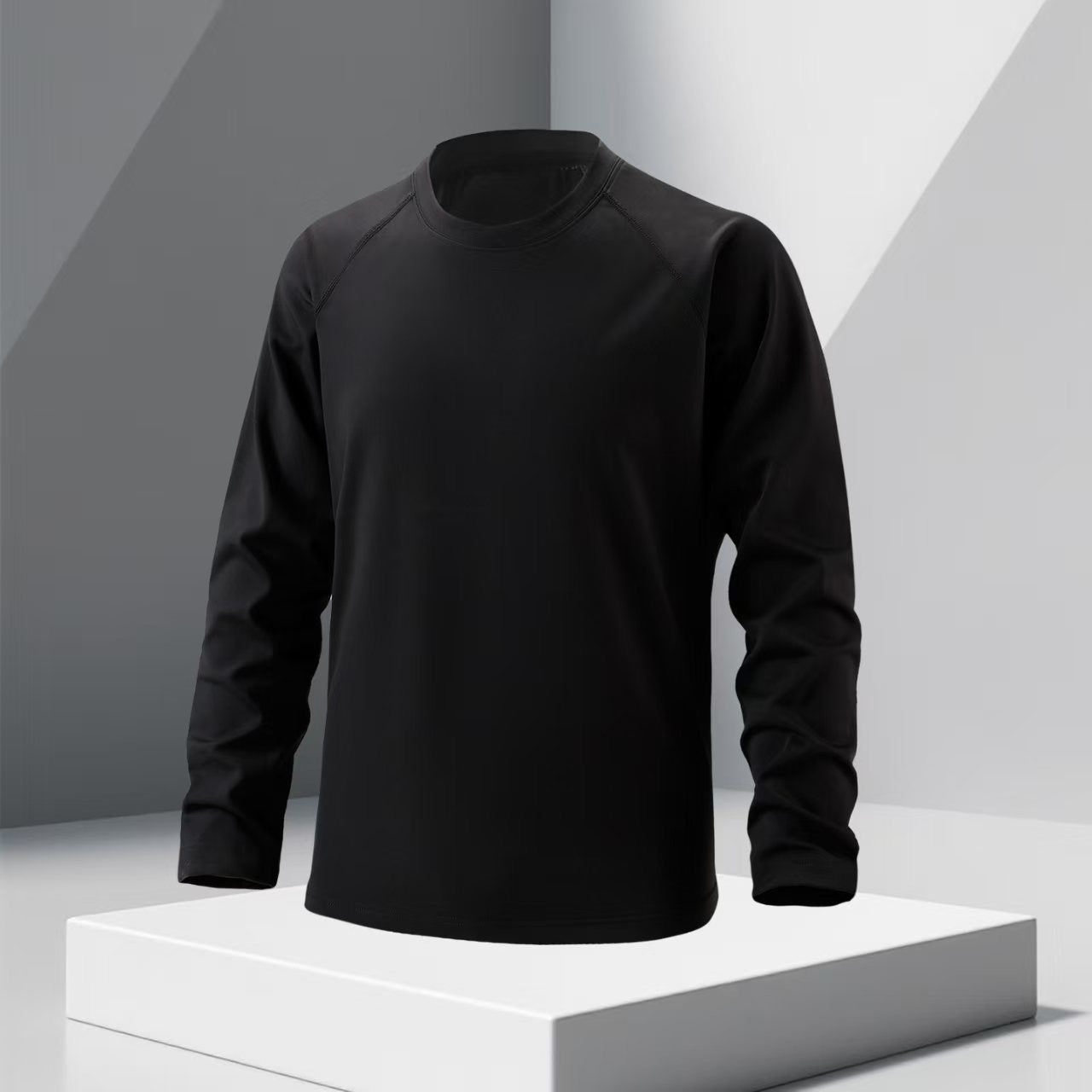 Outdoor running fitness sportswear moisture-absorbing quick-drying bottoming top men's and women's casual slim-fit crew neck long-sleeved t-shirt