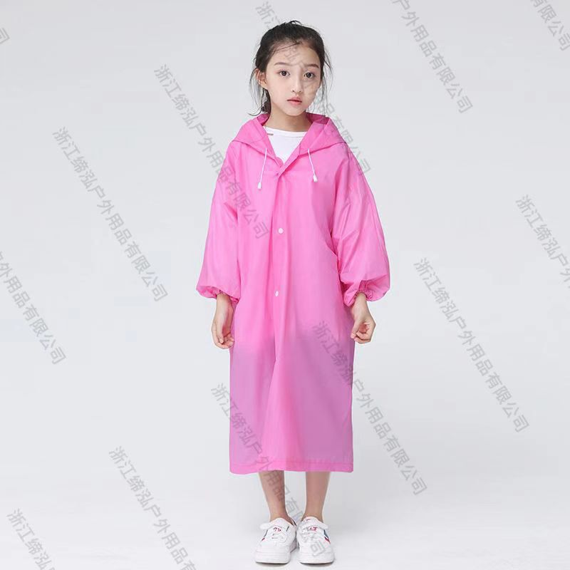 Emperor Walker Children's Raincoat Outdoor Fashion EVA Raincoat Travel School Poncho Portable Schoolboy Raincoat