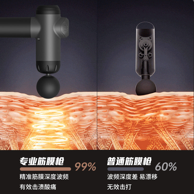 New Fascia Gun Relaxation Muscle Massager Sports Neck Gun Electric Impact Household Fitness Equipment Fascia Grab