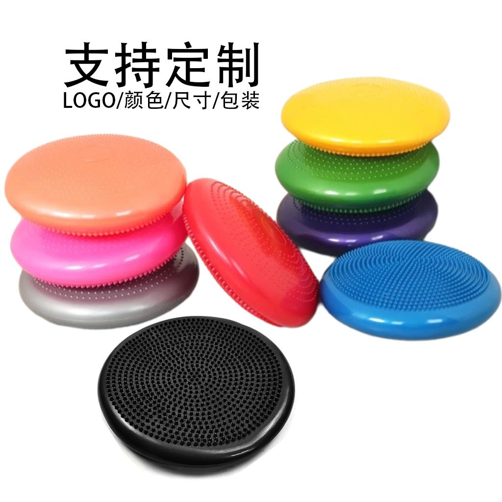900G Thickened Balance Mat Yoga Ball Children's Sensory Integration Training Tactile Balance Ball Ankle Rehabilitation Massage Inflatable Mat