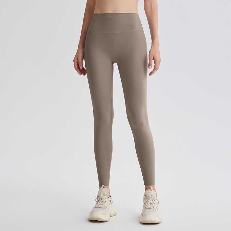 Upgrade the sixth generation of double-sided abraded shark pants, high-waisted nude yoga clothes, running sports fitness pants, hip-lifting yoga pants.