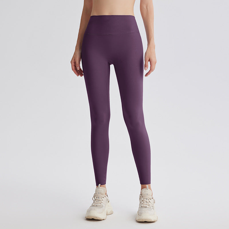 Upgrade the sixth generation of double-sided abraded shark pants, high-waisted nude yoga clothes, running sports fitness pants, hip-lifting yoga pants.