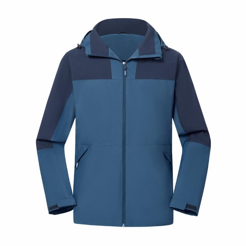 Jacket custom embroidery printed logo outdoor windproof waterproof autumn and winter stand-up collar sportswear group work clothes