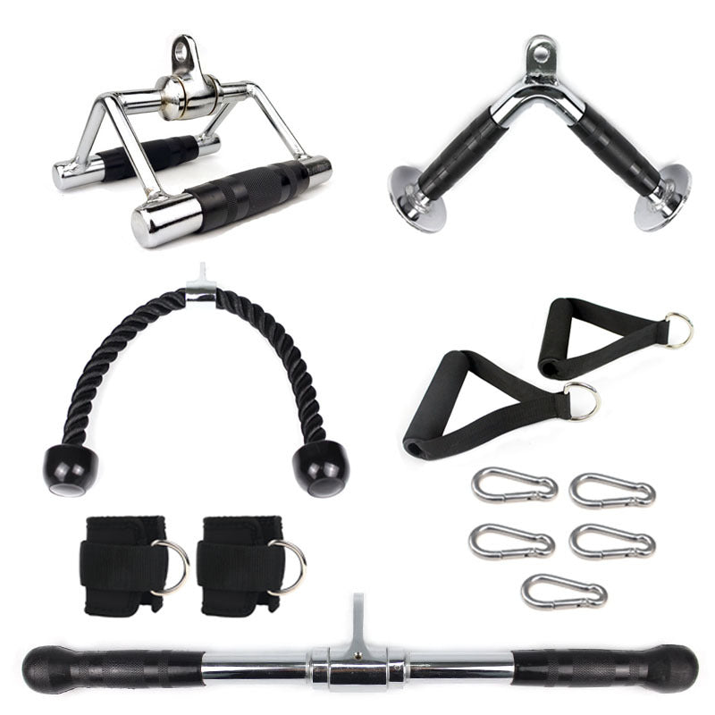 High pull-down rod pull back rod, sitting rowing handle strength training equipment, big flying bird fitness equipment accessories