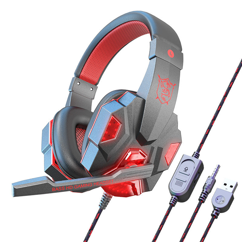 Cross-border dedicated ear + wired laptop special headset game e-sports headset factory wholesale