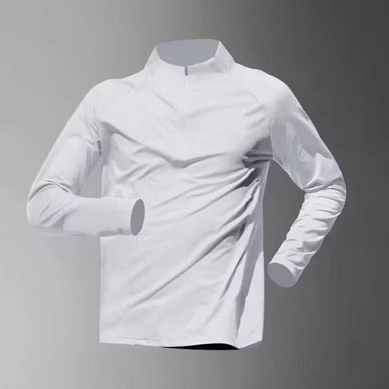 Sports quick-drying clothes long-sleeved t-shirt men's sports tops summer running training sunscreen t-shirts outdoor fitness clothes