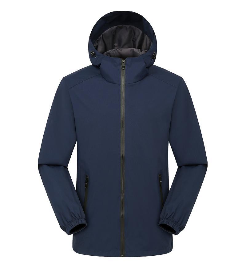 Jacket custom embroidery printed logo outdoor windproof waterproof autumn and winter stand-up collar sportswear group work clothes