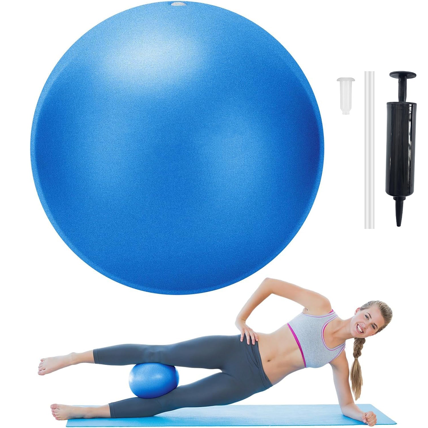 Yoga pelvic floor muscle ball 25cm Pilates ball, pregnant women pelvic floor muscle exercise postpartum recovery training fitness ball