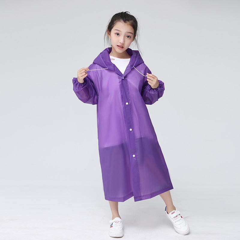 Emperor Walker Children's Raincoat Outdoor Fashion EVA Raincoat Travel School Poncho Portable Schoolboy Raincoat