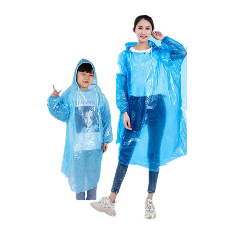 Disposable raincoat outdoor mountaineering portable travel raincoat thickened extra large portable raincoat spot supply