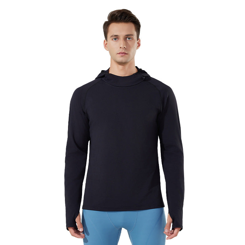 Autumn and winter new men and women couples hooded velvet sports yoga top outdoor casual jacket outdoor running long sleeves