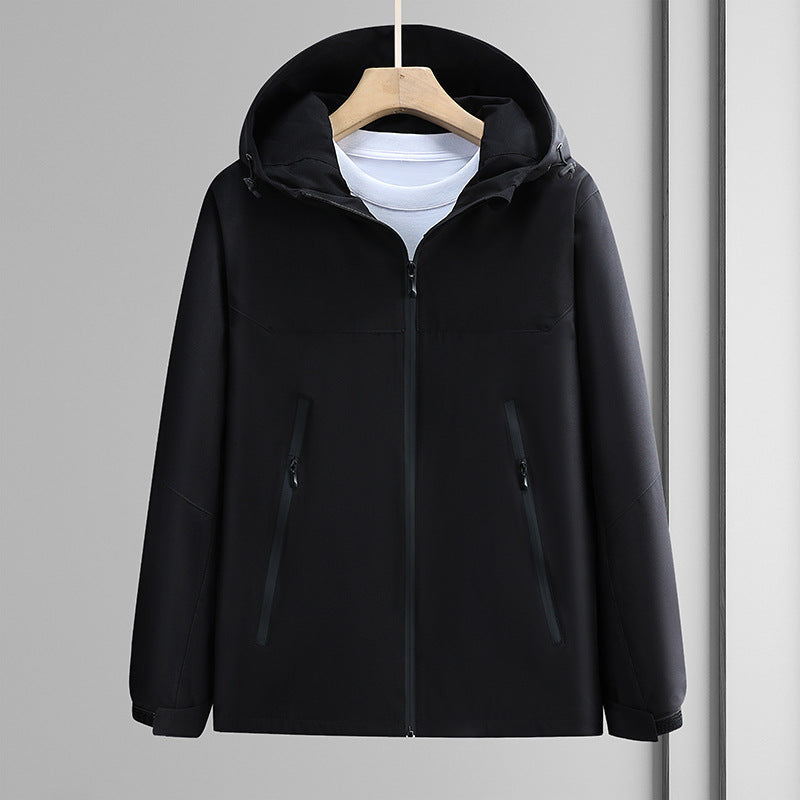 Windproof and waterproof outdoor team clothes solid color thin workwear tooling jacket workwear jacket custom printed logo