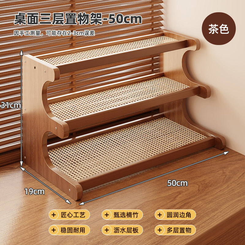 Desktop Shelving Multi-layer Storage Shelf Bookshelf Kitchen Supplies Office Household Cup Holder Home Goods Storage Shelf