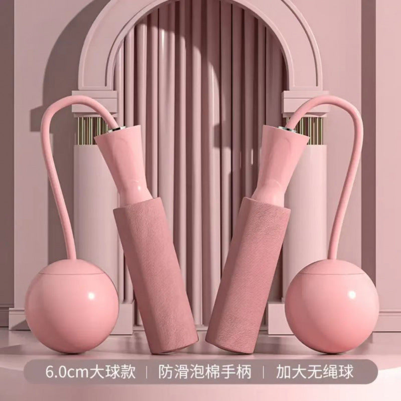 Cordless big ball skipping rope adult practice fitness weight-bearing sports special rope cordless ball long rope exercise cross-border