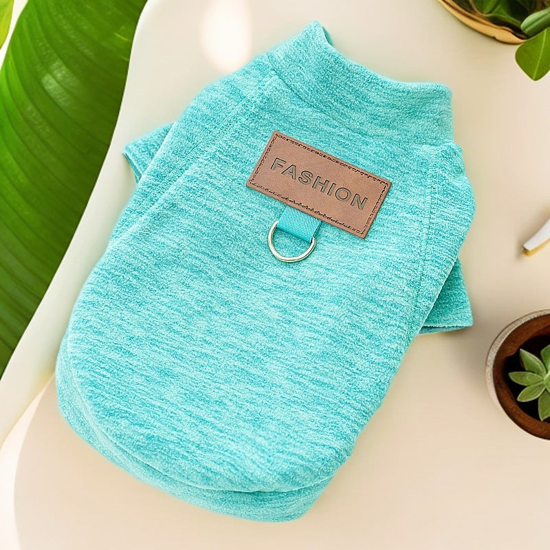 Cross-border new pet dog cat autumn and winter clothes velvet dog clothes cat clothing