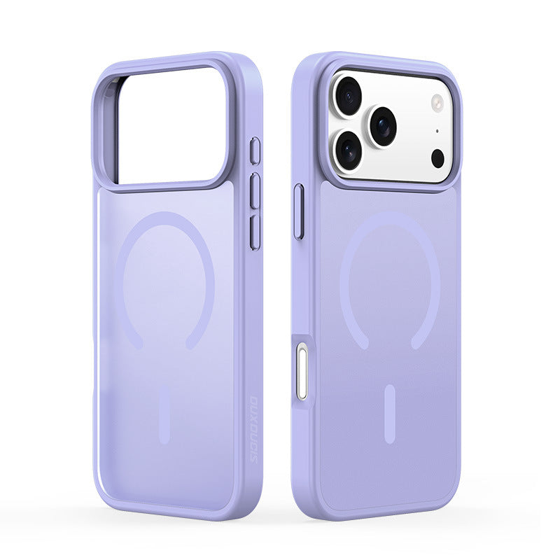 Applicable to iPhone17Pro magnetic skin suction mobile phone case, Apple 17 simple matte transparent back case cross-border wholesale