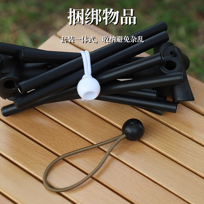Outdoor camping travel equipment strapping rubber band luggage fixed elastic strapping rope storage elastic rope ball
