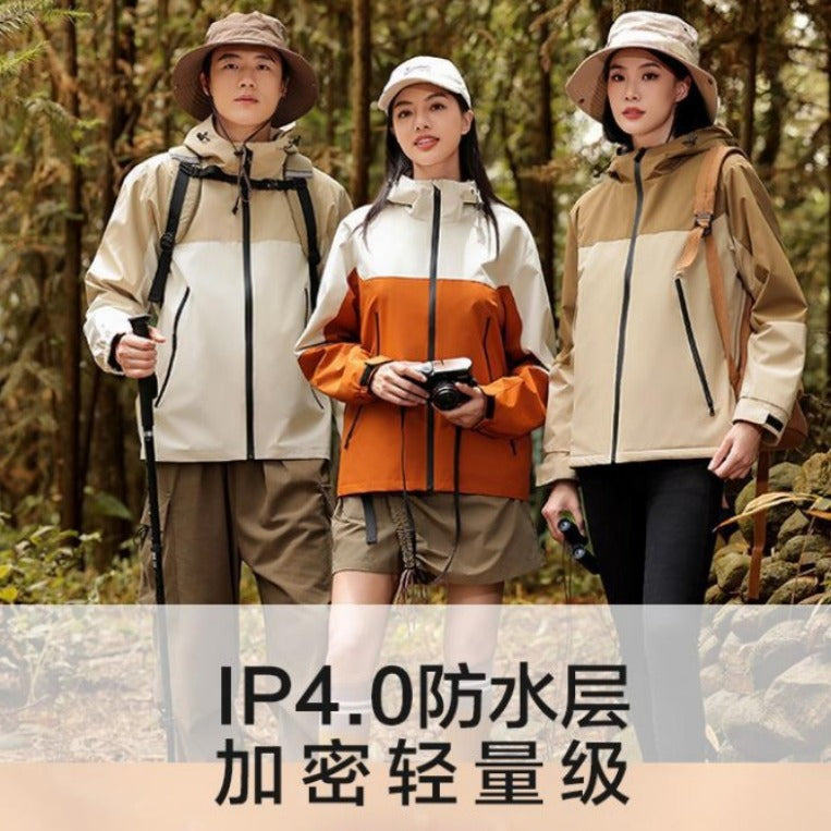 Windproof and waterproof outdoor team clothes solid color thin workwear tooling jacket workwear jacket custom printed logo