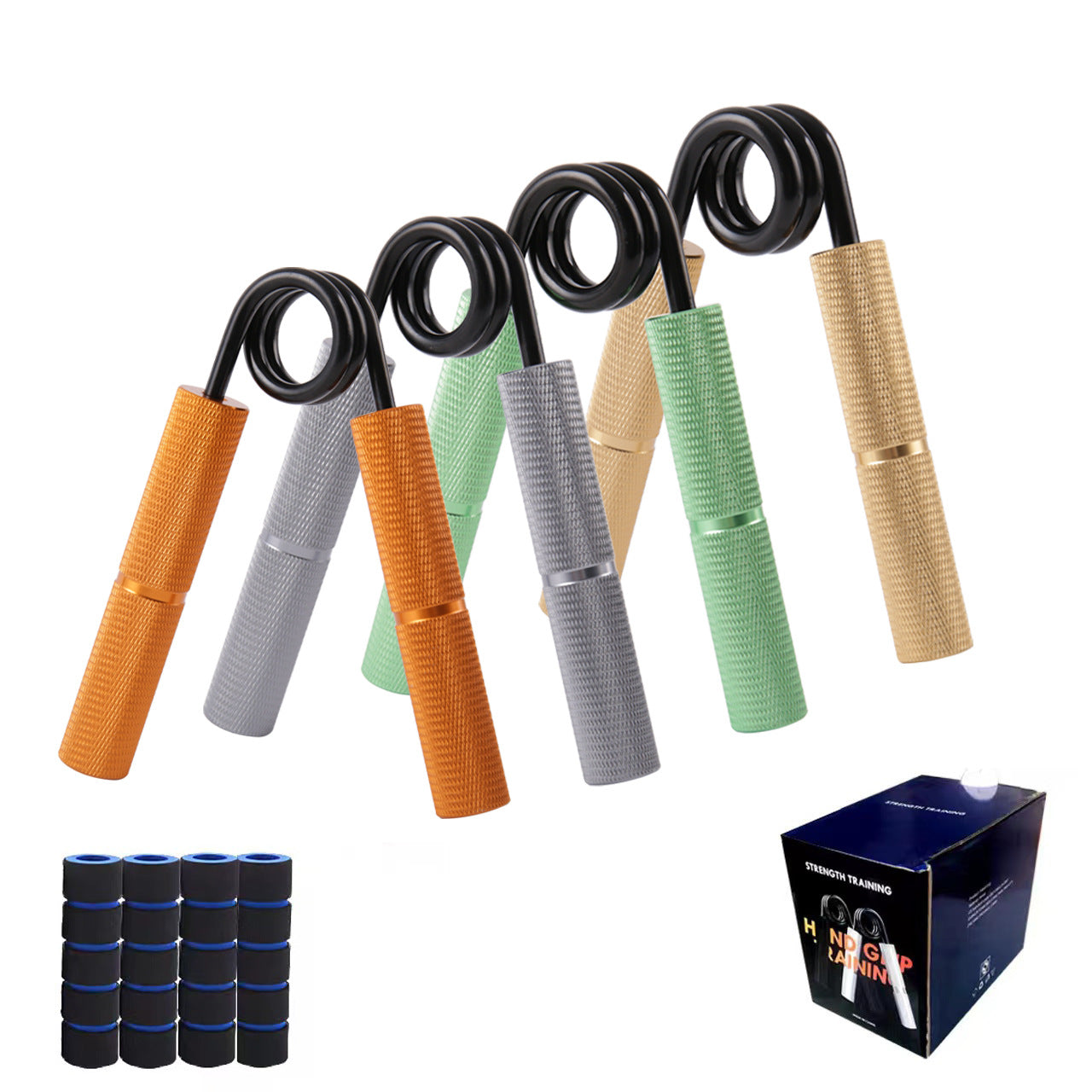 Source Manufacturer Aluminum Alloy Metal Grip Arm Grip Amazon Popular Fitness Spring Steel A-Grip