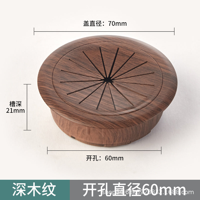 Computer desk book desktop decoration ring, wire hole cover, wire box, threading hole, threading box cover plate, sealing cover.