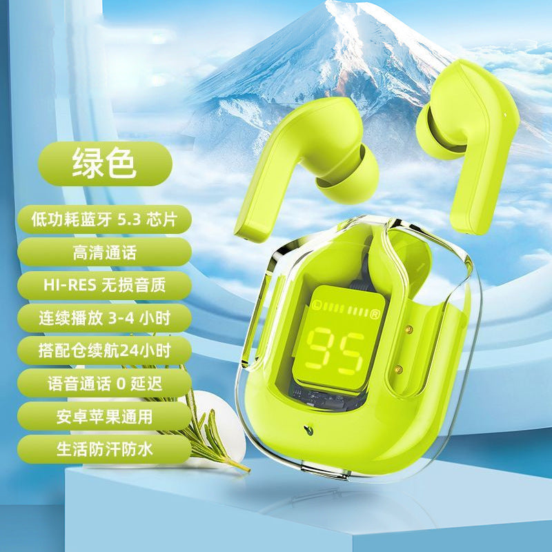 Foreign trade for air31 transparent high-quality in-ear sports digital display wireless bluetooth headset source factory