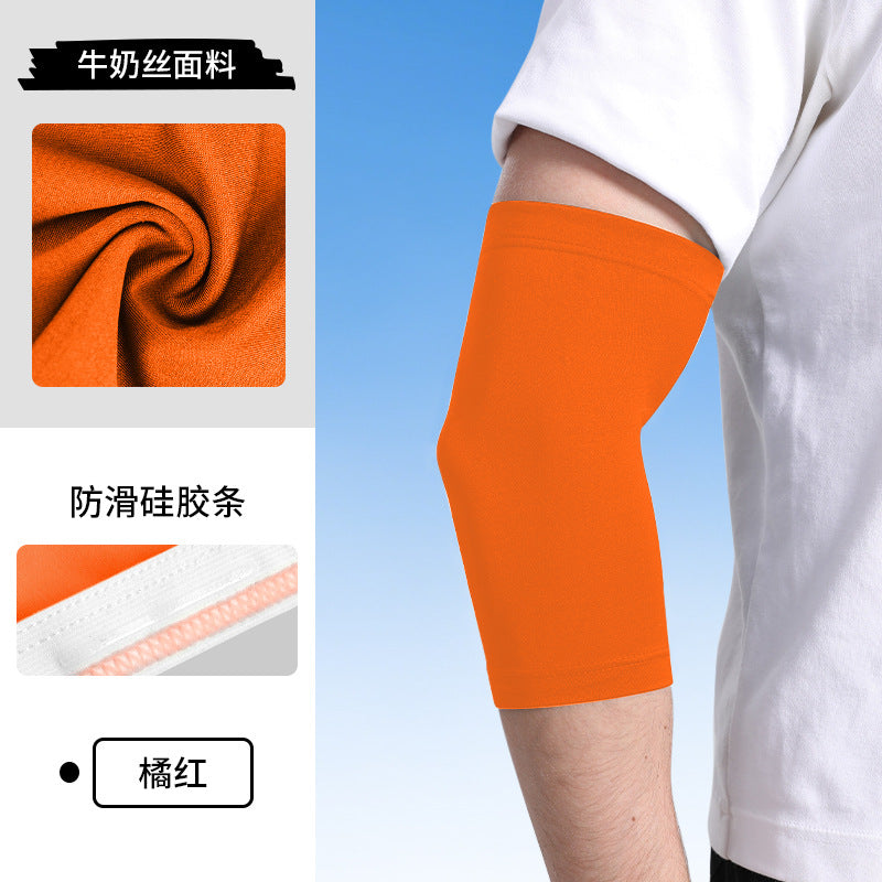 Basketball elbow pads plus inner non-slip strips Outdoor fishing Ice silk arm sleeves New sun protection Badminton elbow protection