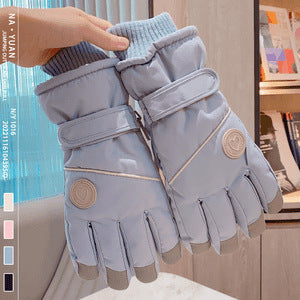 Winter Warm Gloves Thickened Warm Unisex Outdoor Waterproof Riding Ski Riding Touch Screen Windproof Gloves