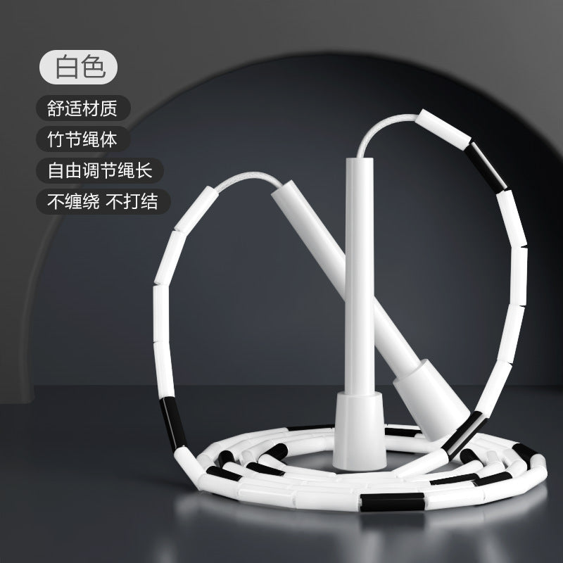 Children's bamboo skipping rope for primary school students, kindergarten for beginners, sports high school entrance examination, professional fitness rope adjustable
