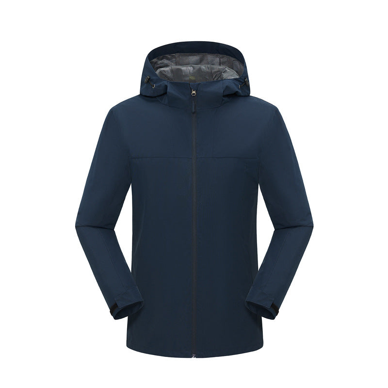 Windproof and waterproof outdoor team clothes solid color thin workwear tooling jacket workwear jacket custom printed logo