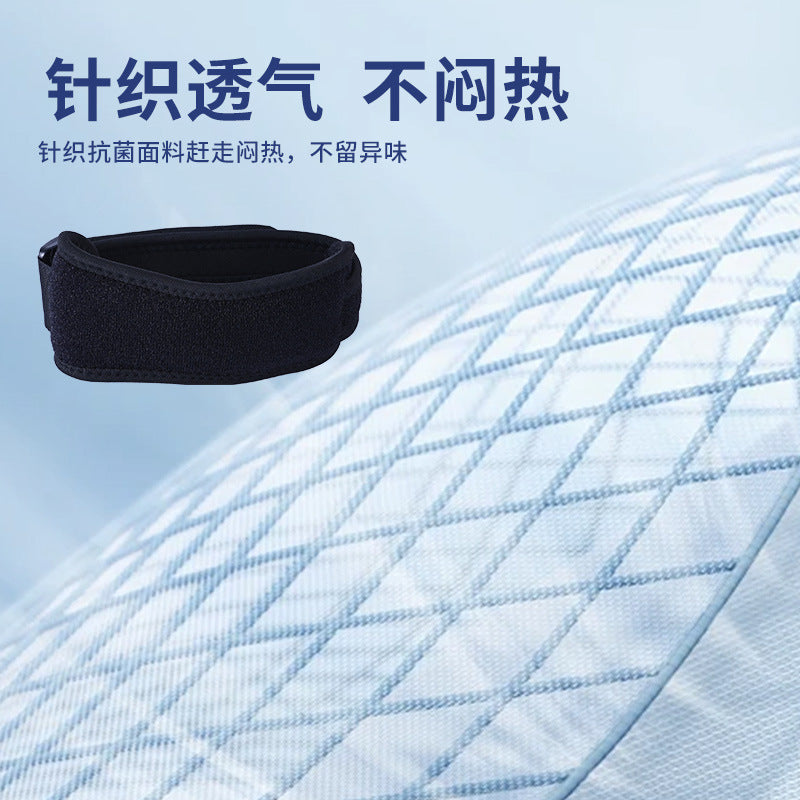 Silicone pressurized patella belt sports fitness badminton riding mountaineering breathability shock absorption men's and women's running knee pads spot