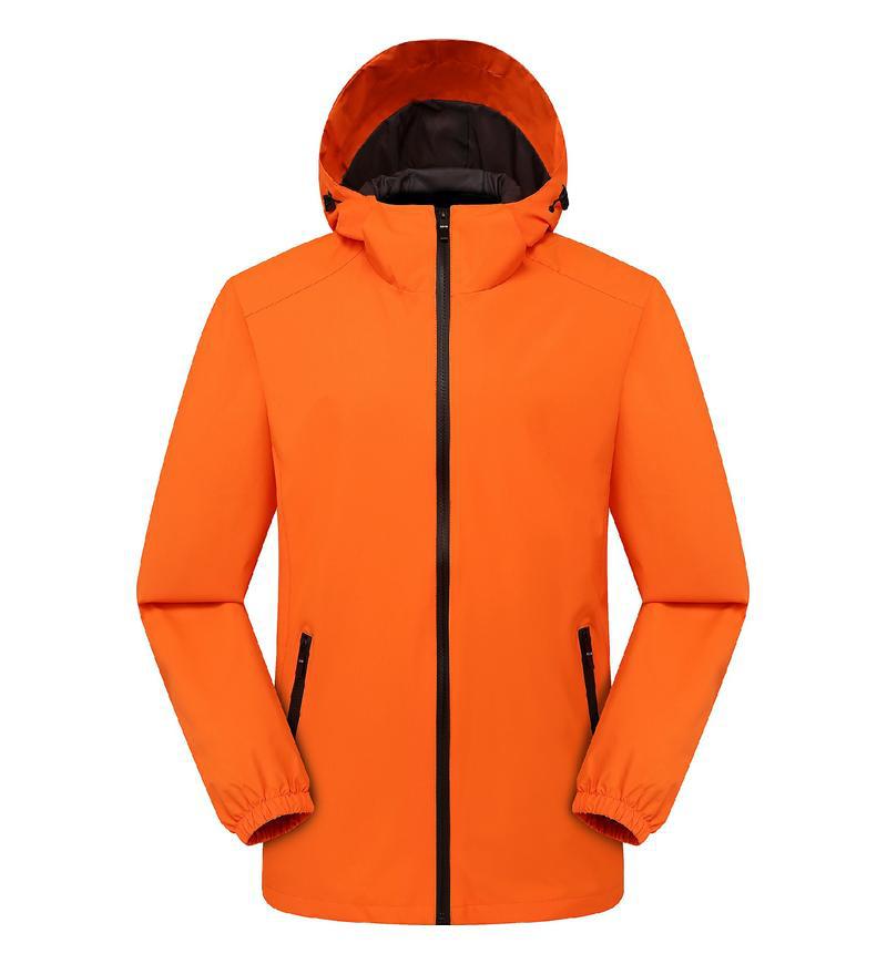 Jacket custom embroidery printed logo outdoor windproof waterproof autumn and winter stand-up collar sportswear group work clothes