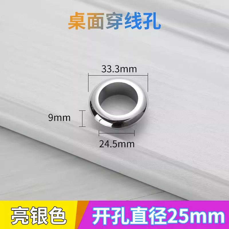 Computer Desktop Desk Threading Hole Cover Desk Face Hole Threading Wire Box Opening Hole Cover Round Decorative Ring