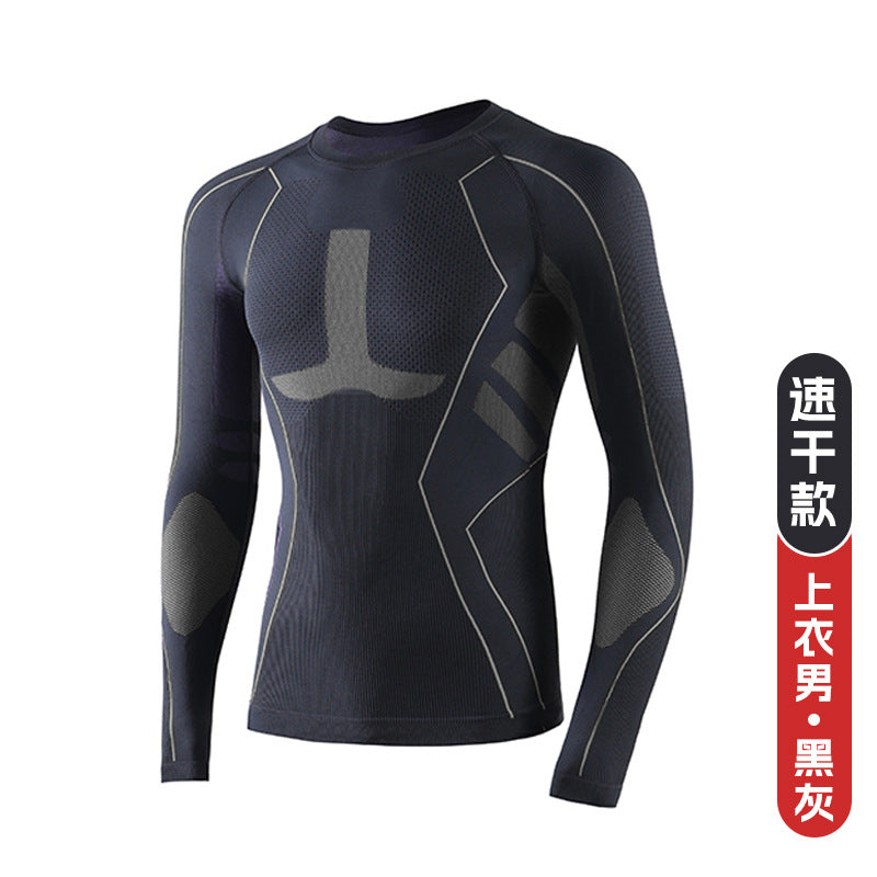 Outdoor autumn and winter quick-drying ski clothing underwear set men's and women's sports breathable moisture-absorbing perspiration compression warm quick-drying clothing