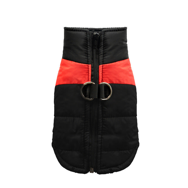 Autumn and winter thickened warm dog cotton vest pet cat dog medium and large dog clothes cat clothing wholesale