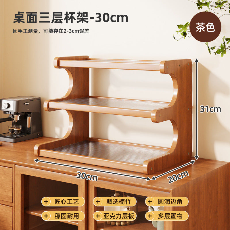 Desktop Shelving Multi-layer Storage Shelf Bookshelf Kitchen Supplies Office Household Cup Holder Home Goods Storage Shelf