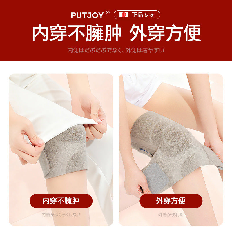 Japanese fleece, cold-proof and warm in autumn and winter, knee pads, double-sided fleece, old cold leg pads, piled and thickened heat storage