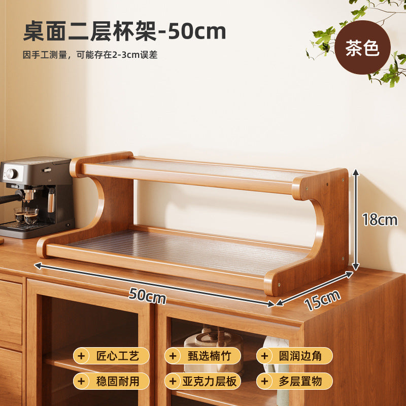 Desktop Shelving Multi-layer Storage Shelf Bookshelf Kitchen Supplies Office Household Cup Holder Home Goods Storage Shelf