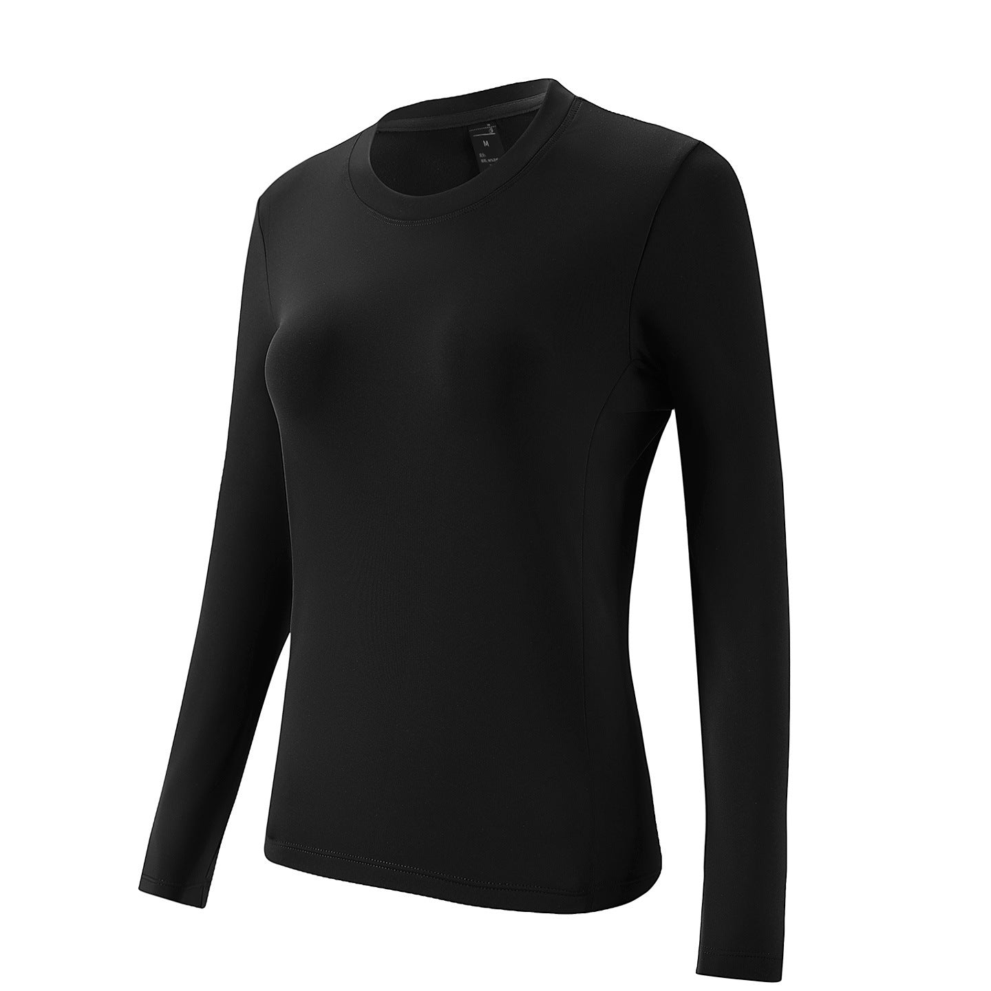 Outdoor running fitness sportswear moisture-absorbing quick-drying bottoming top men's and women's casual slim-fit crew neck long-sleeved t-shirt