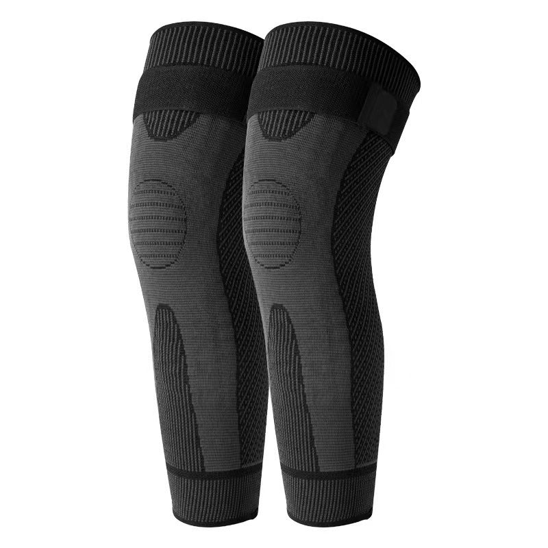 Wormwood straps, thin extended knee pads, men's and women's old cold legs, non-slip knee pads, spot long nylon knee pads