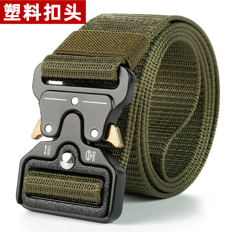 Cobra Tactical Plastic Buckle Belt Outdoor Casual Tooling Training Belt Imitation Nylon Braided Belt