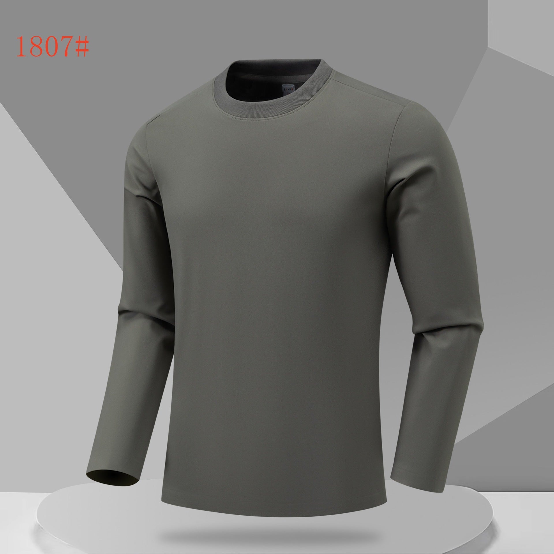 Outdoor running fitness sportswear moisture-absorbing quick-drying bottoming top men's and women's casual slim-fit crew neck long-sleeved t-shirt