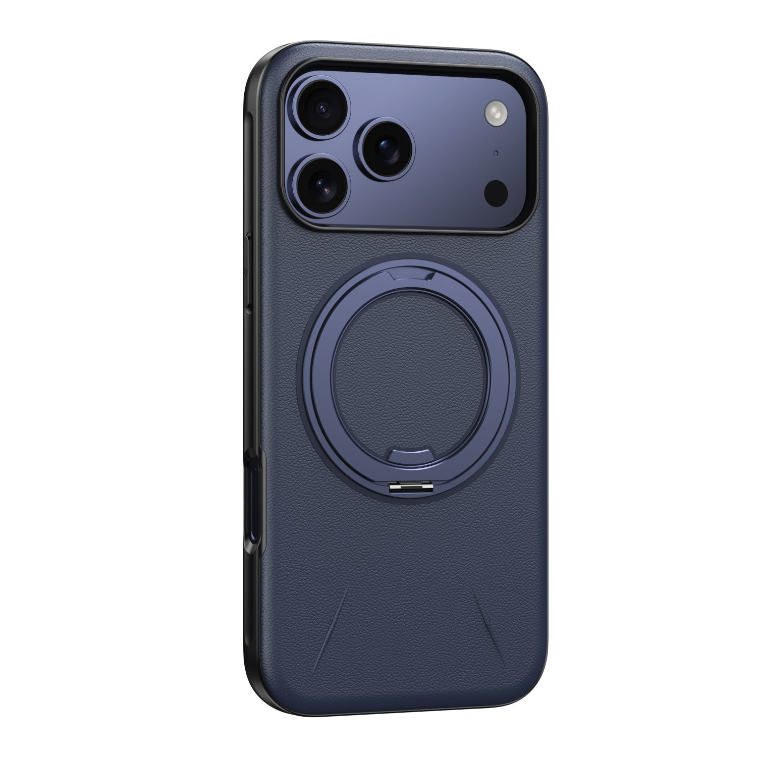 The new rotating invisible bracket is suitable for iPhone17promax mobile phone case, leather magnetic suction Apple 16 protective case.