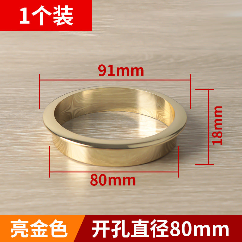 Nylon round wire box finishing hole cover computer desktop wire box desk threading hole furniture hardware accessories