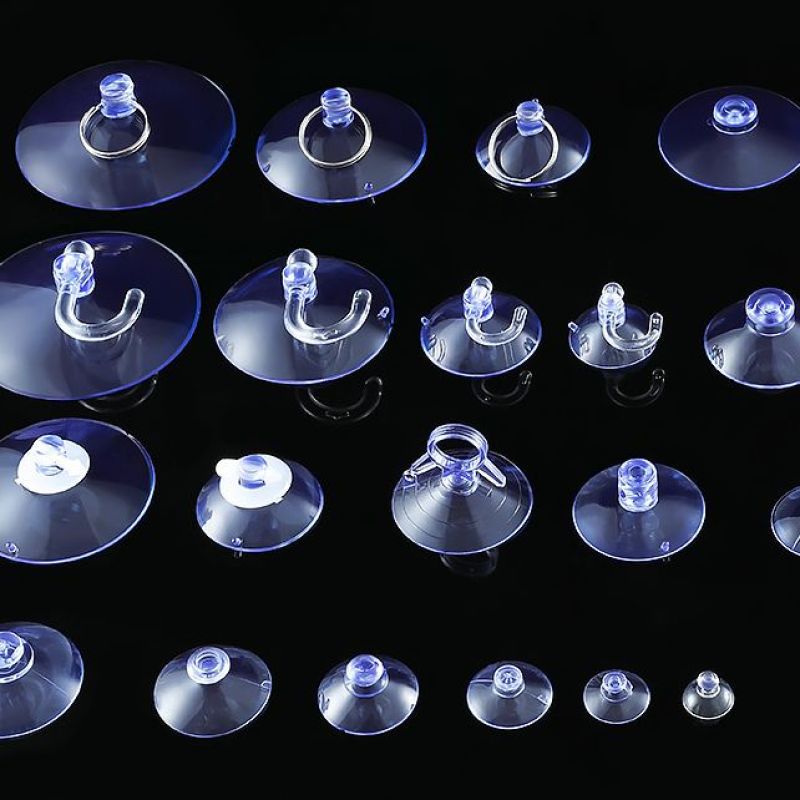 Suction cup holder, transparent glass, small suction cup, tile wall hanging, strong hook, car load home daily use set