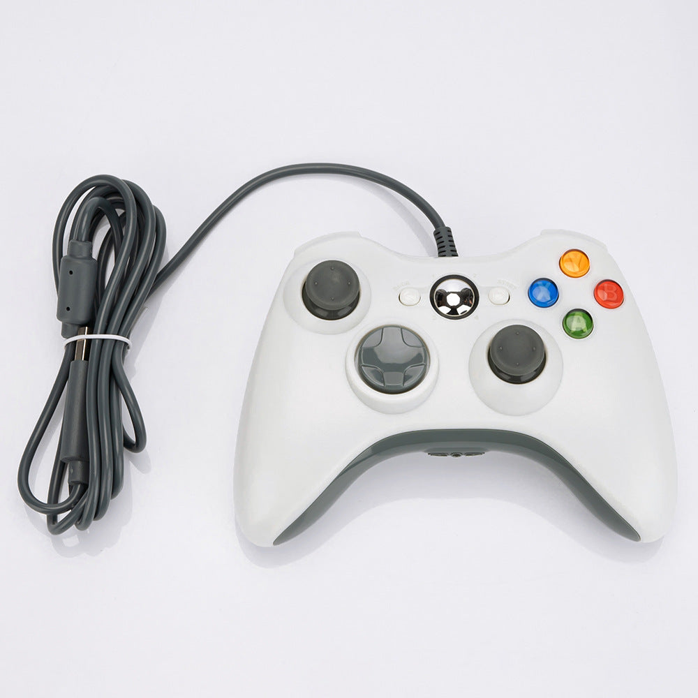 XBOX360 gamepad wired computer steam multi-function free drive vibration factory direct sales spot quick delivery