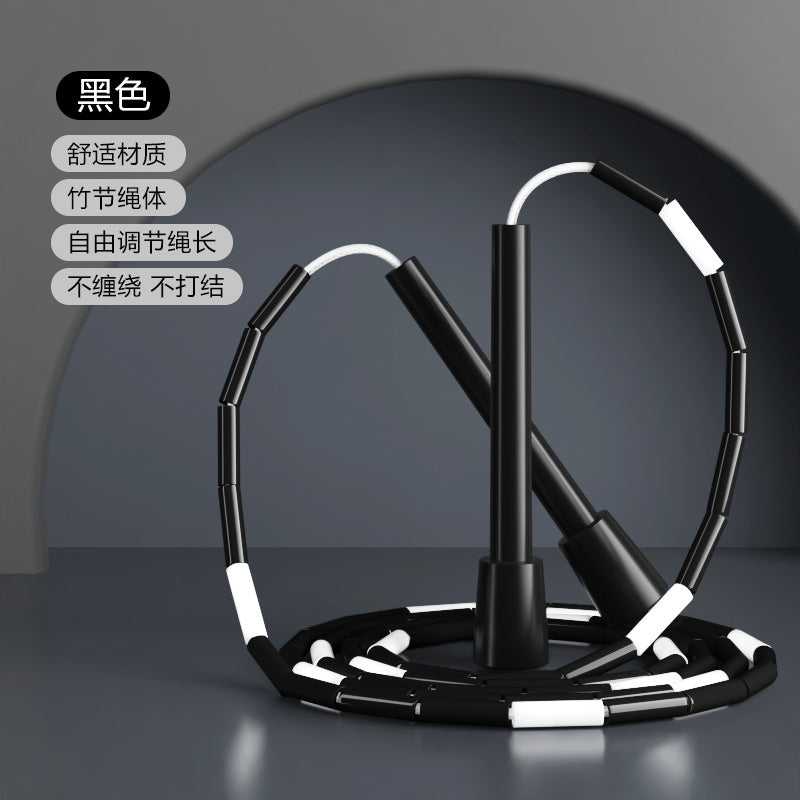 Children's bamboo skipping rope for primary school students, kindergarten for beginners, sports high school entrance examination, professional fitness rope adjustable