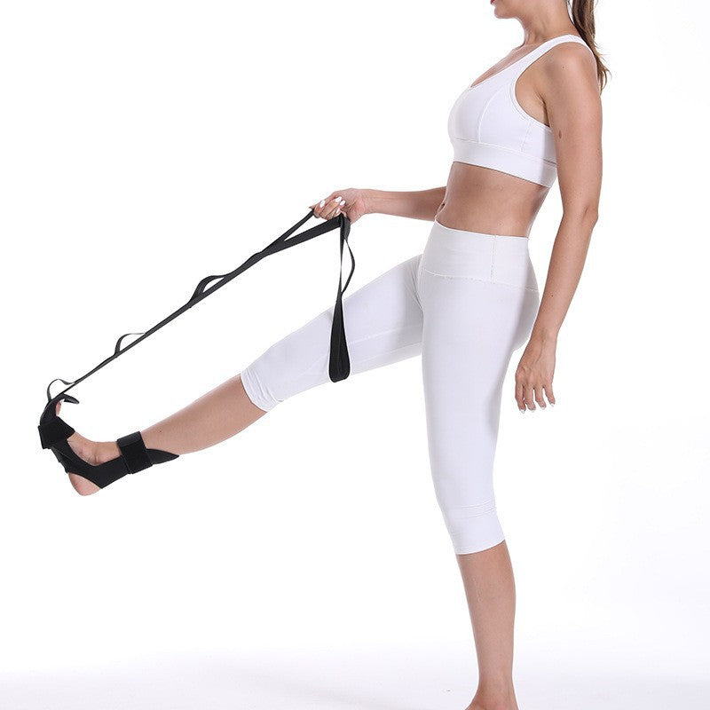 Cross-border direct supply, segmented adjustment, auxiliary hamstring belt, rehabilitation training, leg and foot stretching belt, yoga hamstring belt.